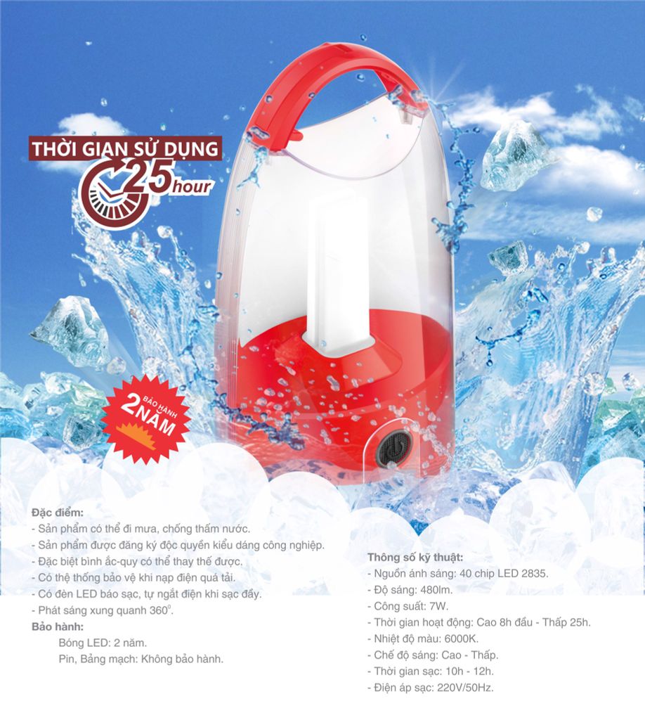 Đèn sạc Led Duhal DET20