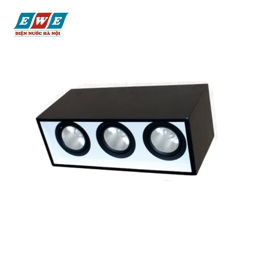 Đèn Led Downlight gắn nổi chiếu sâu Duhal  3x10W DFB3101