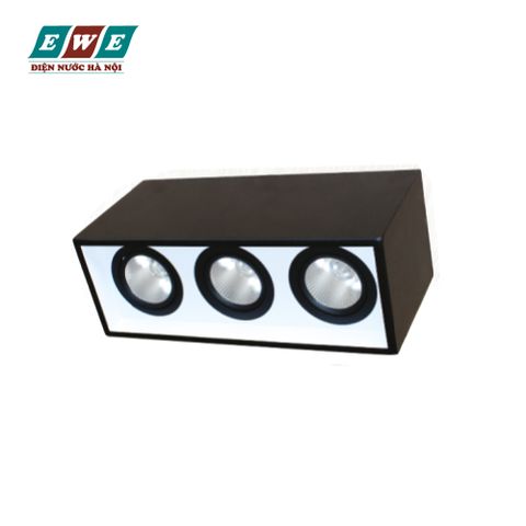 Đèn led downlight gắn nổi chiếu sâu 3x30 Duhal DFB3301