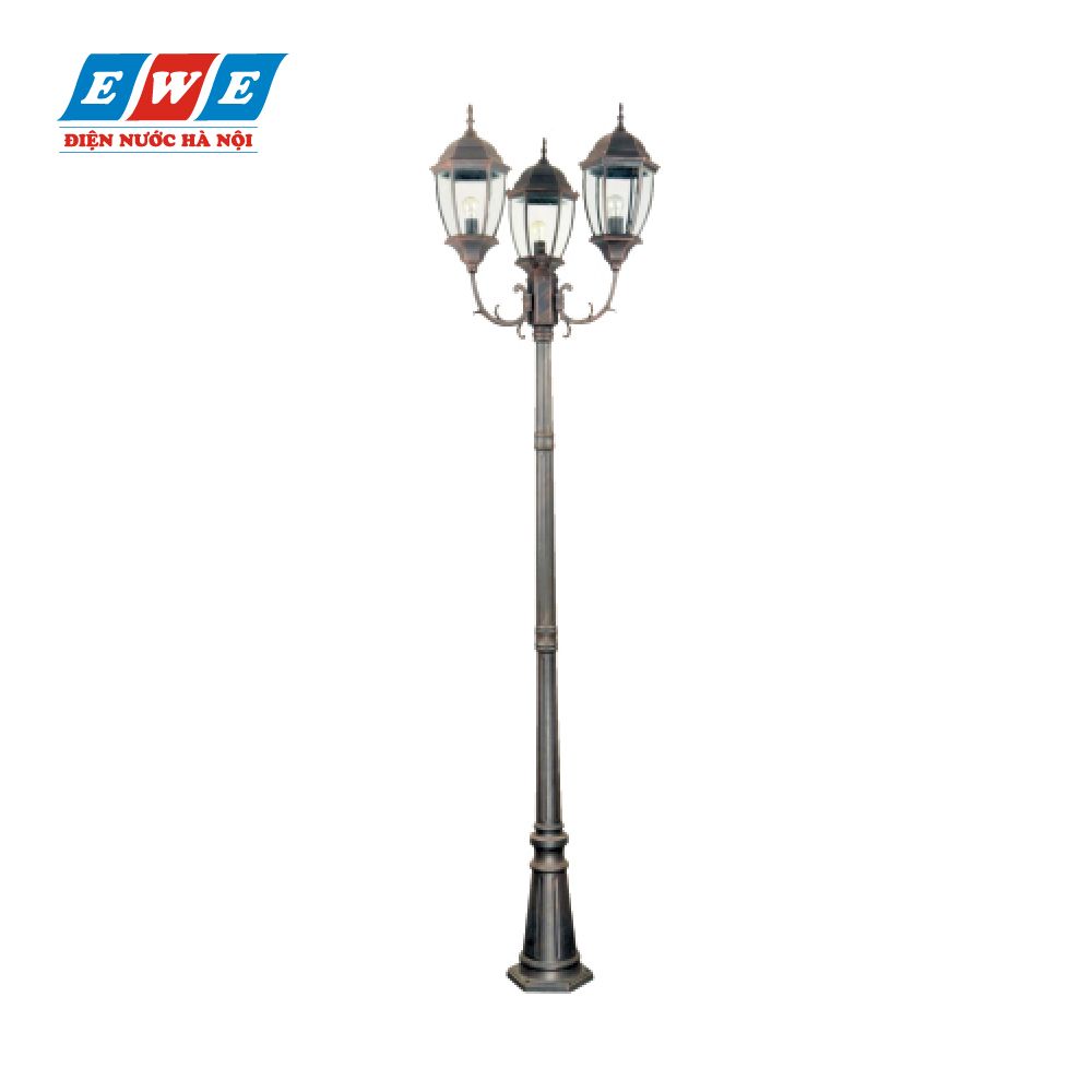 Đèn Led trụ công viên Duhal 3x9W DOA010