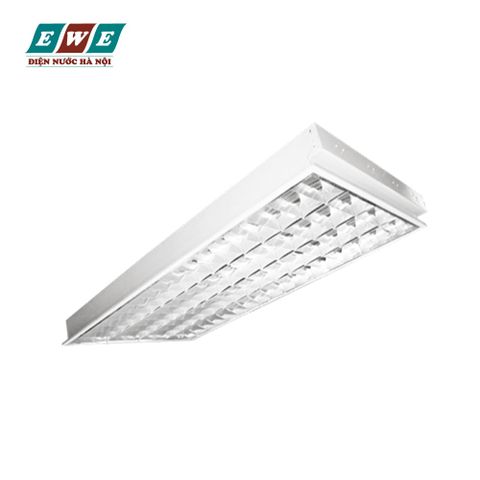 Máng đèn phản quang âm trần Duhal 4x18W LCA418