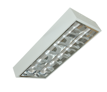 Máng đèn Led phản quang lắp nổi Duhal 2x9W LDN209