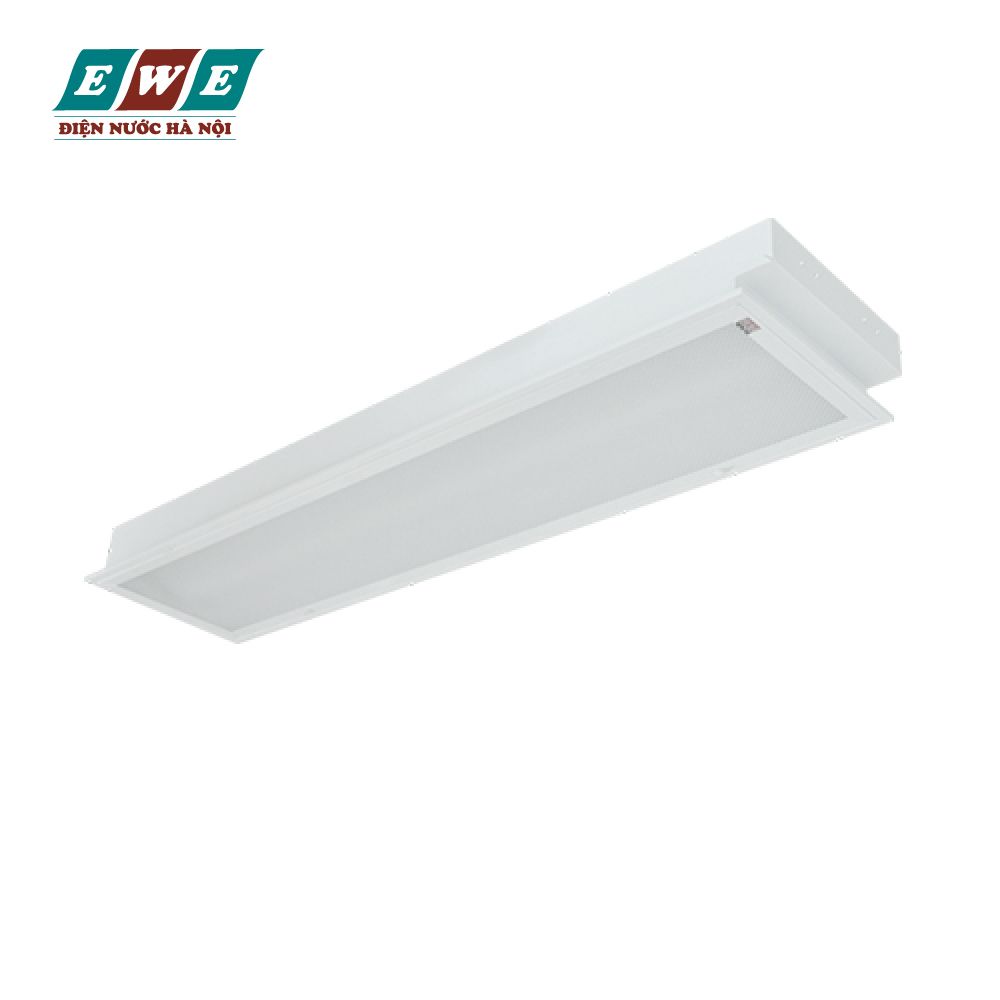 Máng đèn tán quang âm trần chụp mica Duhal 2x18W LLA218