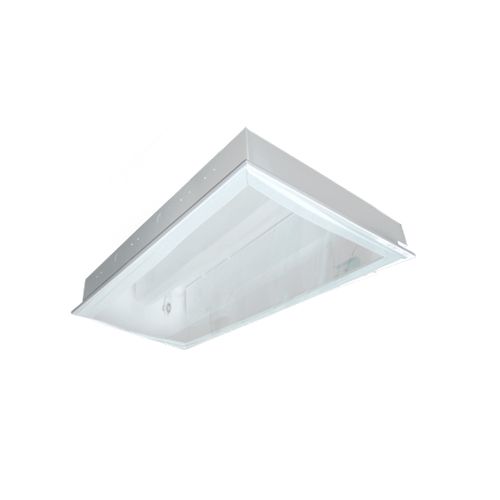 Máng đèn tán quang âm trần chụp mica Duhal 2x18W LLA6218