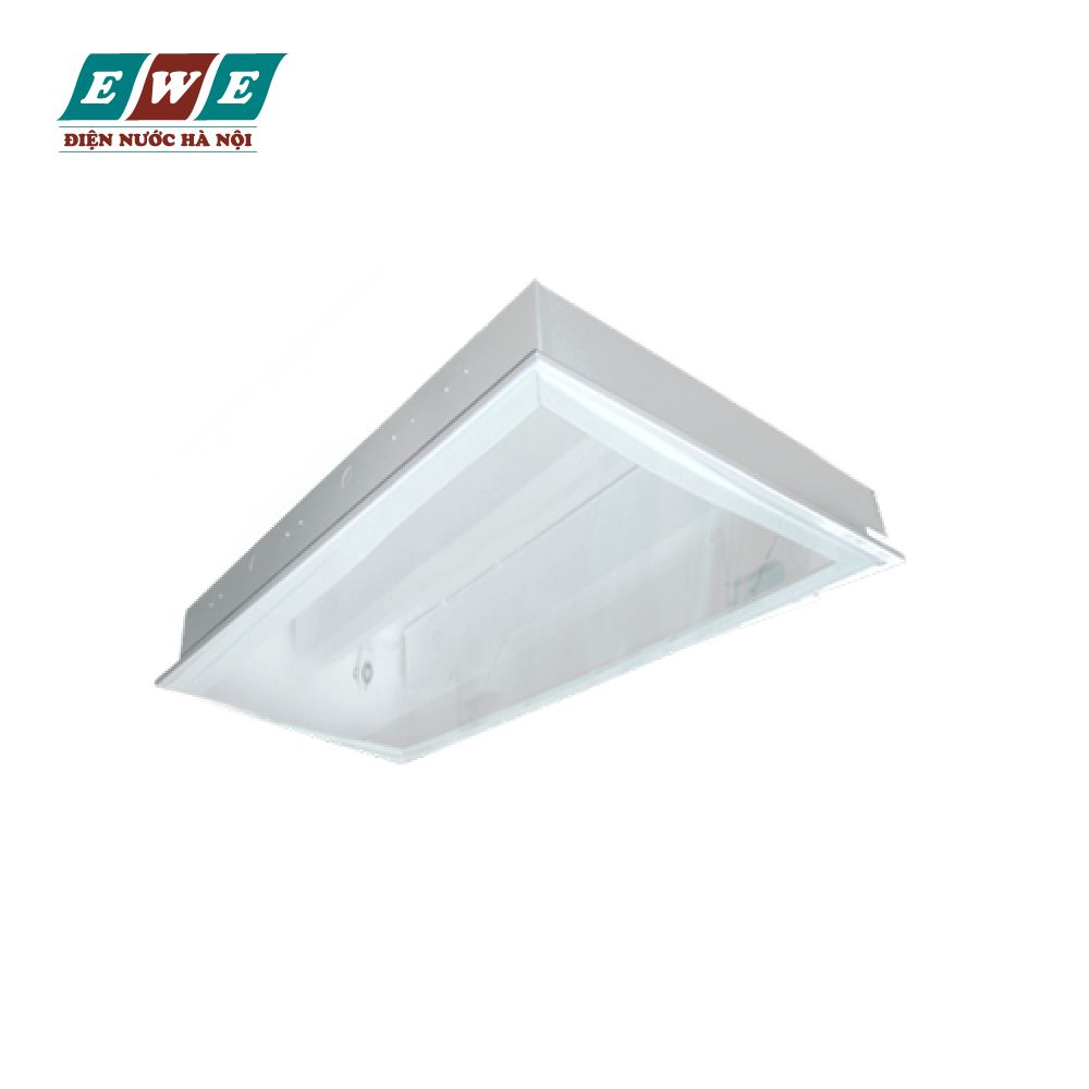 Máng đèn tán quang âm trần chụp mica Duhal 2x18W LLA6218