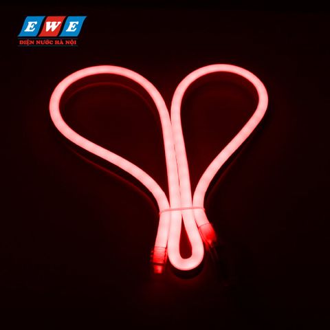 Led dây kiểu Neon bé góc hai chiều ánh sáng đỏ Duhal 6W/M Nedo1