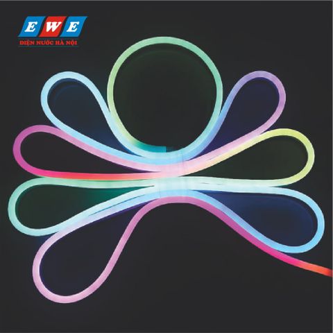 Led dây kiểu Neon bé góc hai chiều đổi màu Duhal 6W/M NERGB01