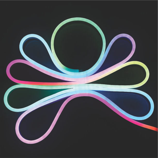 Led dây kiểu Neon bé góc hai chiều đổi màu Duhal 6W/M NERGB01