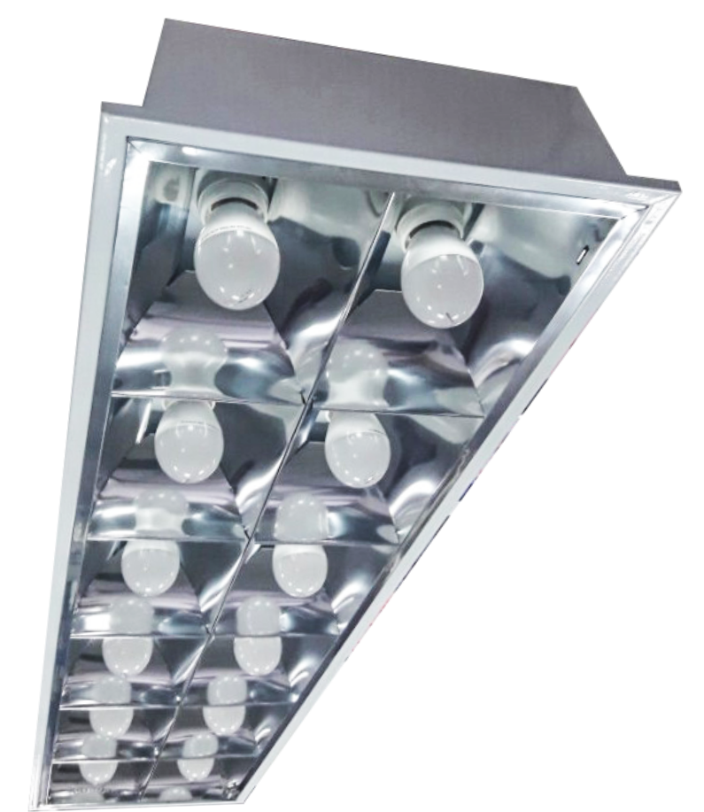 Đèn máng led âm trần đui E27 Duhal 60W PQX125