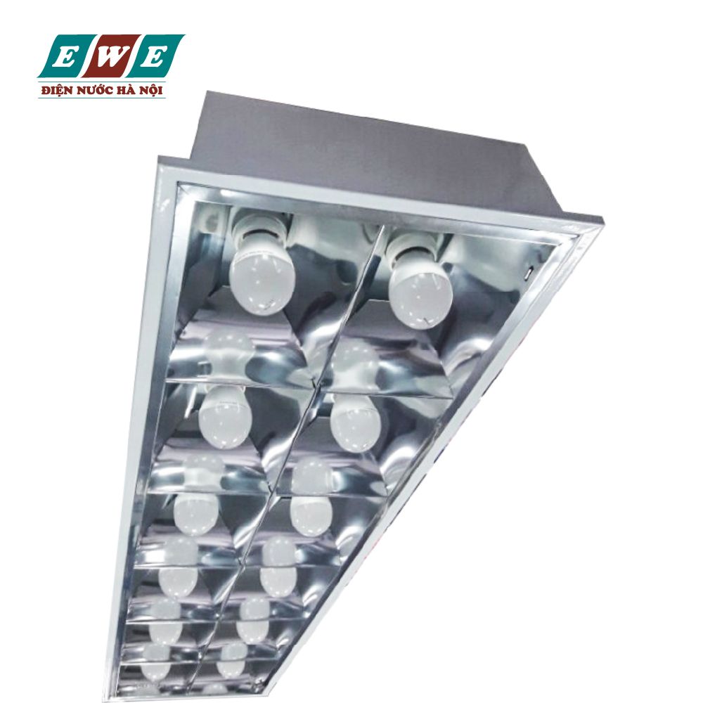 Đèn máng led âm trần đui E27 Duhal 60W PQX125