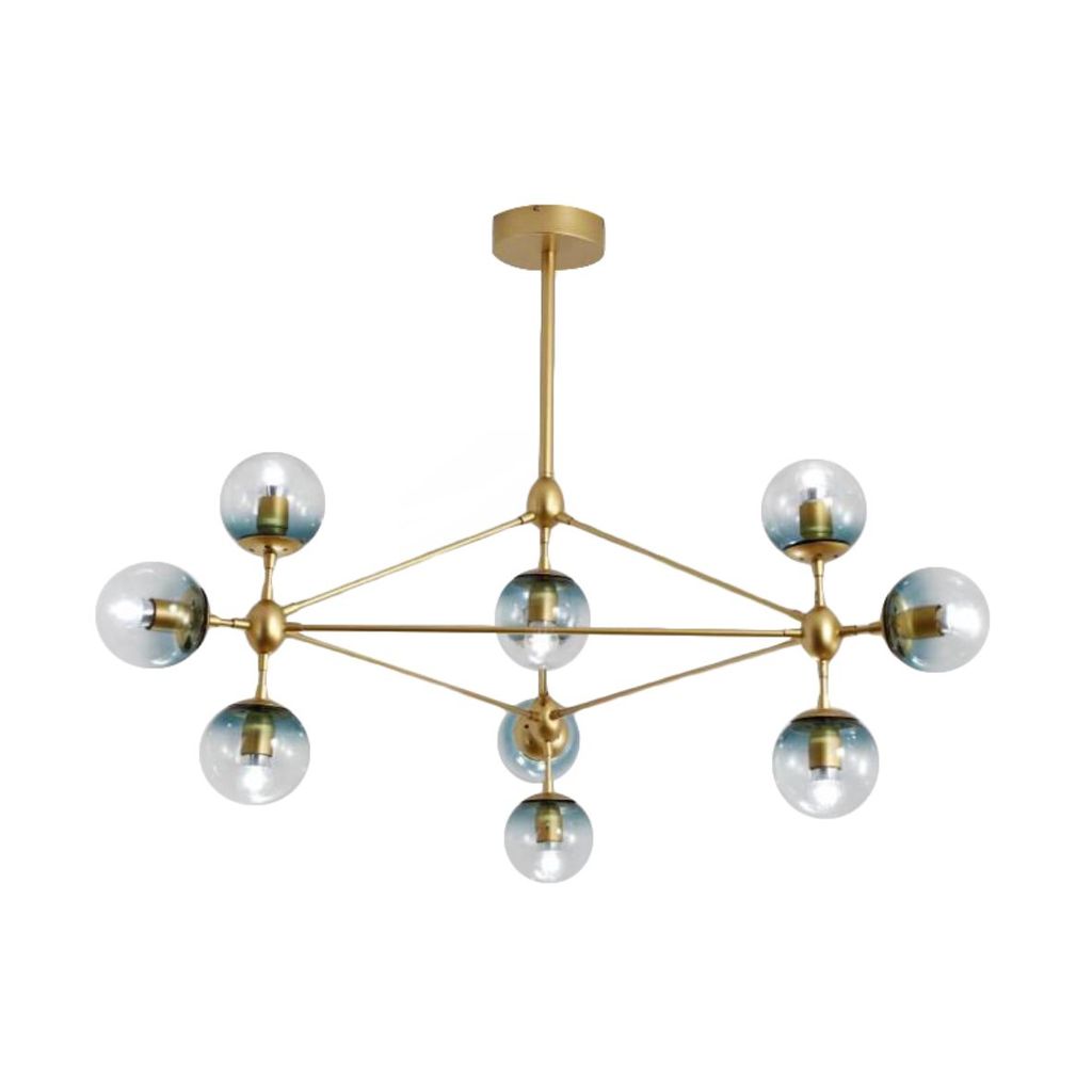 Đèn chùm Led treo  thả trần phòng khách Duhal 10x3W TD30