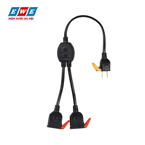 Ổ cắm dùng một tay - Bộ chia điện 2 đường Duhal ZCD122