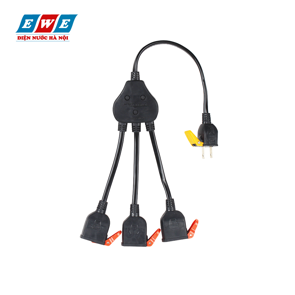 Ổ cắm dùng một tay - Bộ chia điện 3 đường Duhal ZCD132