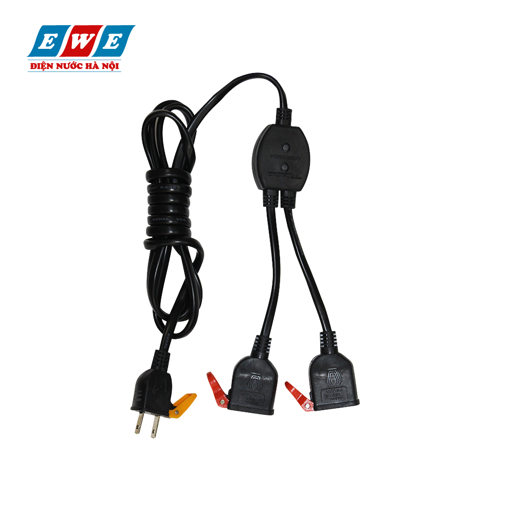 Ổ cắm dùng một tay - Bộ chia điện 2 đường Duhal ZCD220