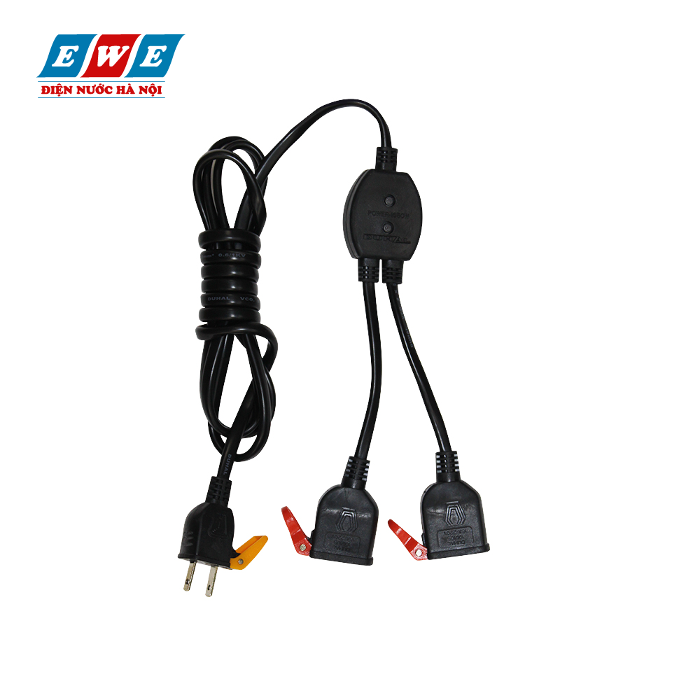 Ổ cắm dùng một tay - Bộ chia điện 2 đường Duhal ZCD210