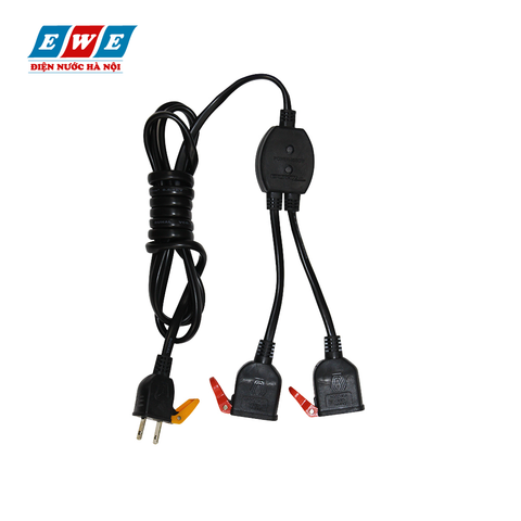 Ổ cắm dùng một tay - Bộ chia điện 2 đường Duhal ZCD210