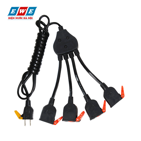 Ổ cắm dùng một tay - Bộ chia điện 4 đường Duhal ZCD420