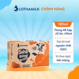  Thùng 48 hộp sữa tươi lên men tiệt trùng Lothamilk 180ml 