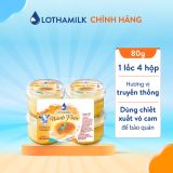  Combo 04 Lốc 4 Hộp Bánh Flan Lothamilk Caramel 80g 