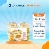  Lốc 4 Hộp Bánh Flan Lothamilk Caramel 80g 