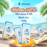  Bánh sữa Lothamilk nguyên chất túi 140g 