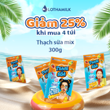  Combo 4 Thạch Sữa Lothamilk túi mix vị 300g 