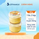  Lốc Bánh flan Lothamilk vị caramel 80gx2 