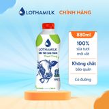  Sữa Tươi Thanh Trùng Lothamilk chai 880ml 