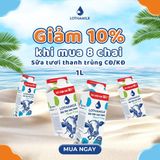  Sữa Tươi Thanh Trùng Lothamilk hộp 1L 