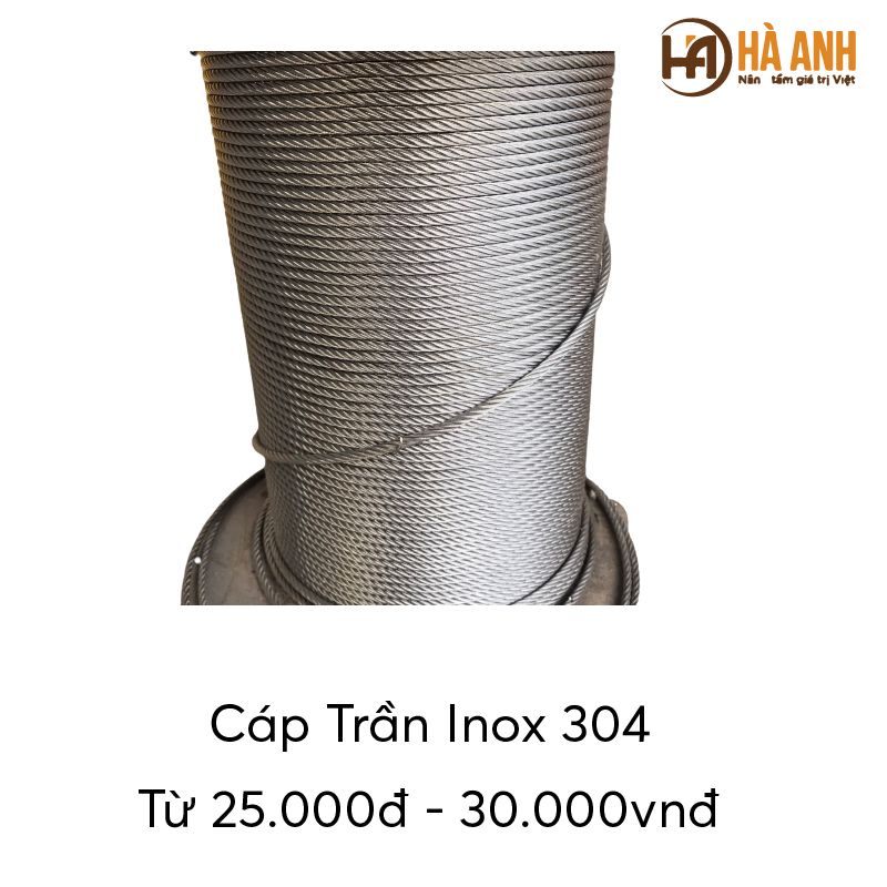  Cáp trần inox 304 