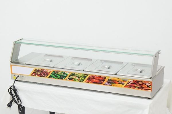 Bàn Hâm Nóng Thức Ăn Có Kính