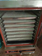 Tủ Hấp Cơm Công Nghiệp 12 Khay - Dùng Điện & Gas