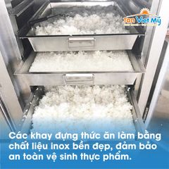 Tủ Hấp Cơm Công Nghiệp 10 Khay - Dùng Điện & Gas