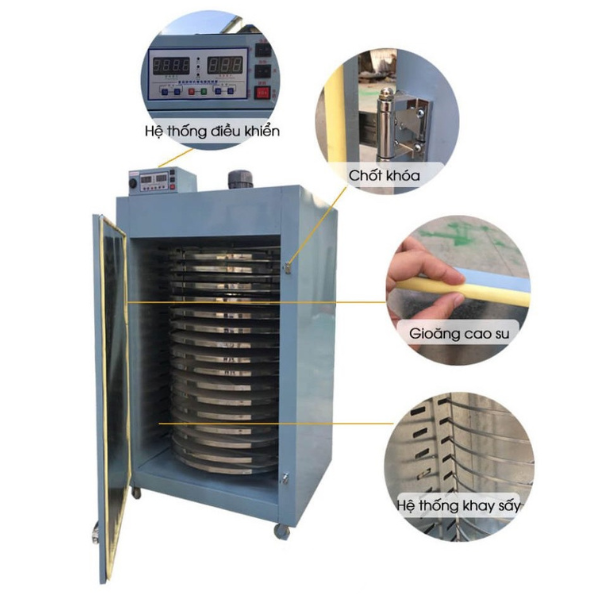 Tủ Sấy Nông Sản 12 Khay Xoay
