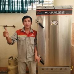 Tủ Hấp Cơm Công Nghiệp 10 Khay - Dùng Điện & Gas