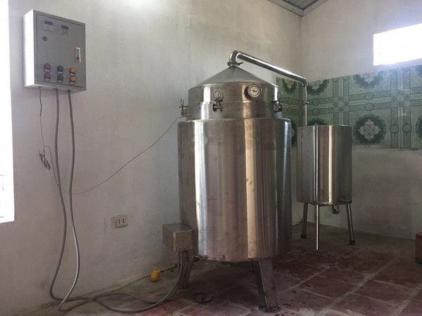 Nồi Nấu Rượu Bằng Điện 100kg/mẻ