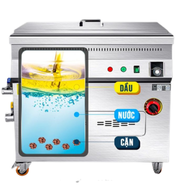 Bếp chiên tách dầu 100L dùng gas