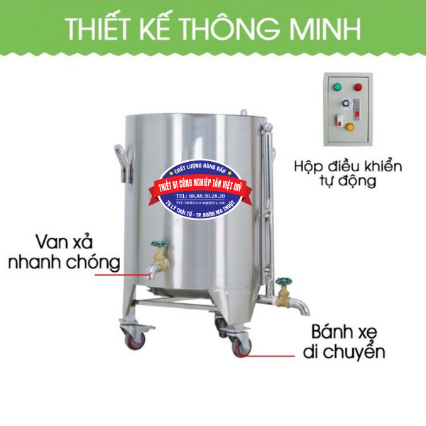 Nồi nấu cháo điện 50L