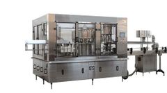 Máy Chiết Rót Nước Đóng Chai Mâm Xoay 3 Trong 1