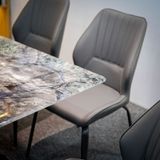  Bộ Bàn Ghế Ăn Mặt Đá Xuyên Sáng Thiết Kế Chân Vinfast SKDS25 
