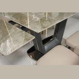  Bàn Ăn Thông Minh Mặt Đá Ceramic Kéo Dài 2m Bộ 6 Ghế SKDS28 