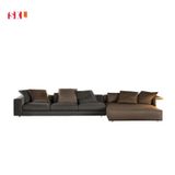  Sofa Góc Phòng Khách Da Bò SKS09 