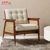  Armchair Phòng Khách Bọc Mây SKC60 