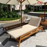  Giường Tắm Nắng Hồ Bơi Gỗ Teak SKTN11 