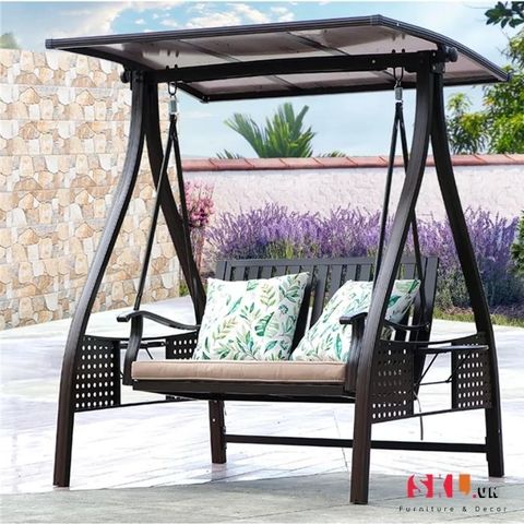  Xích Đu Nhôm Đúc Có Mái Che SKXD07 