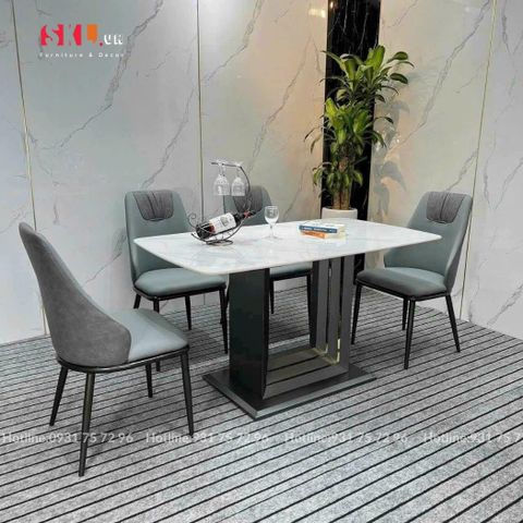  Bộ Bàn Ghế Ăn Mặt Đá SKDS19 