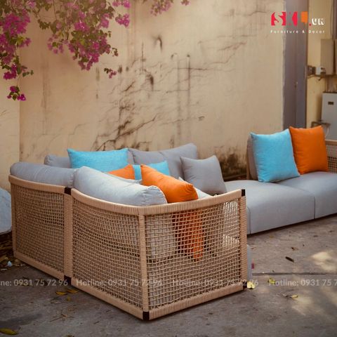  Sofa L Ngoài Trời Cao Cấp SKOS10 