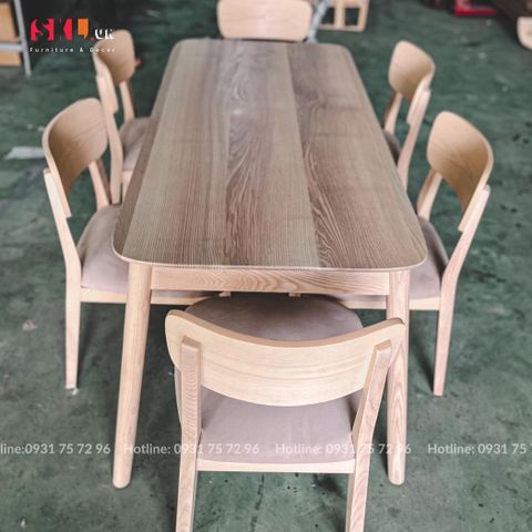  Bộ Bàn Ăn Gỗ Tự Nhiên SKDS17 