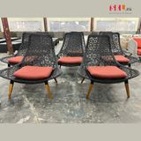  Armchair Ngoài Trời Chân Gỗ Teak SKC108 