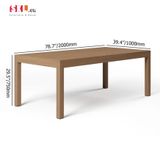  Bàn Ăn Gỗ Teak Cao Cấp Ngoài Trời 2M SKT43 